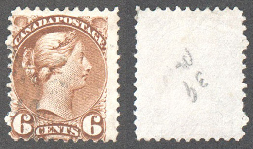 Canada Scott 39b Used F (P) - Click Image to Close